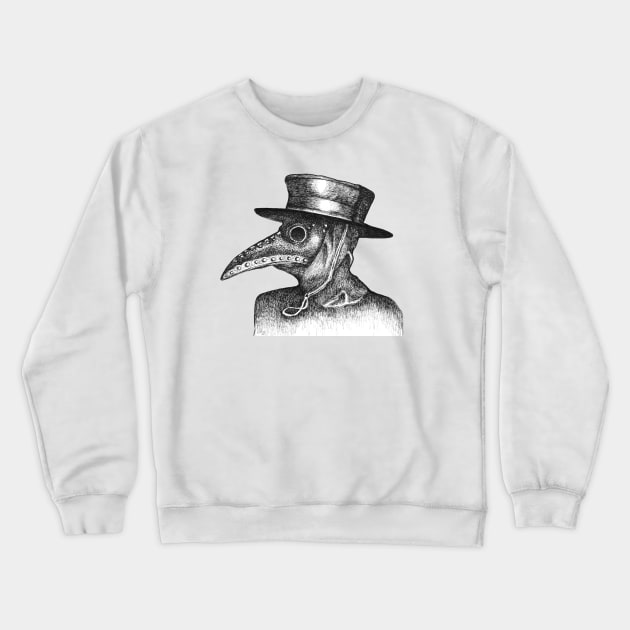 The Doctor Will See You Now - Cool Plague Doctor T-Shirt Crewneck Sweatshirt by Squidoodle